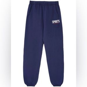 SPORTY & RICH | Navy Sports Sweatpants | S